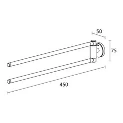 Tiger Handdoekhouder Urban 2-Armig Wit 19 Tiger Handdoekhouder Urban 2-Armig Wit -Badkamer Verkoop 123 1023