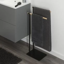 Sealskin Handdoekrek Brix Metaal Zwart -Badkamer Verkoop 123 1103