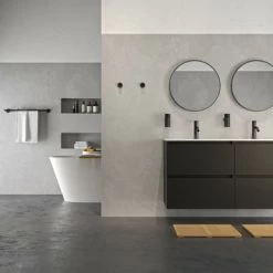 Tiger Handdoekhouder Noon Dubbel Zwart -Badkamer Verkoop 123 1193