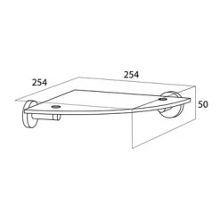 Tiger Hoekplanchet Boston Chroom -Badkamer Verkoop 123 1208