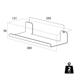 Tiger Planchet Colar RVS 30 Cm -Badkamer Verkoop 123 1215