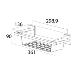 Tiger Wandkorf Items RVS 9 Tiger Wandkorf Items RVS -Badkamer Verkoop 123 1265