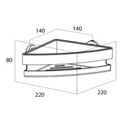Tiger Douchemand Noon Zwart 9 Tiger Douchemand Noon Zwart -Badkamer Verkoop 123 1274