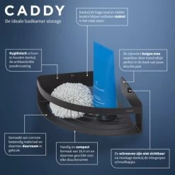 Tiger Caddy Hoekkorf Klein Zwart -Badkamer Verkoop 123 1289