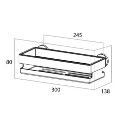 Tiger Noon Douchemand 30 X 8 X 13,8 Cm Chroom 11 Tiger Noon Douchemand 30 X 8 X 13,8 Cm Chroom -Badkamer Verkoop 123 1331