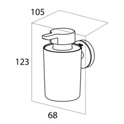 Tiger Zeepdispenser Urban Hangend Zwart -Badkamer Verkoop 123 1414