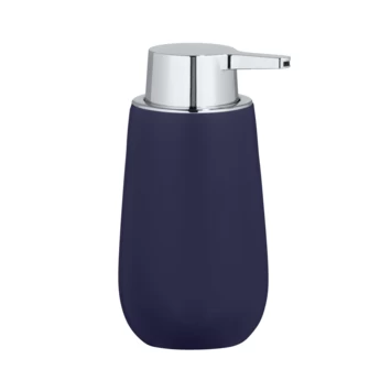 Wenko Keramische Zeepdispenser Badi Donkerblauw 4 Wenko Keramische Zeepdispenser Badi Donkerblauw - Afbeelding 2