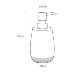 Sealskin Zeepdispenser Braid Zand -Badkamer Verkoop 123 1463