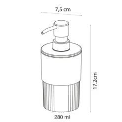 Sealskin Zeepdispenser Brave Staand Zwart -Badkamer Verkoop 123 1480