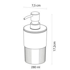 Sealskin Zeepdispenser Brave Staand Zwart -Badkamer Verkoop 123 1484