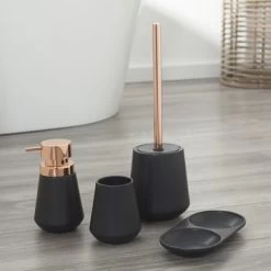 Sealskin Zeepdispenser Conical Porcelein Zwart -Badkamer Verkoop 123 1499