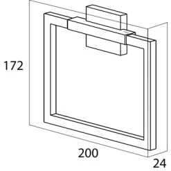Tiger Zenna Handdoekring Chroom/wenge 11 Tiger Zenna Handdoekring Chroom/wenge -Badkamer Verkoop 123 1638