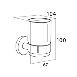 Tiger Bekerhouder Boston Met Beker RVS 9 Tiger Bekerhouder Boston Met Beker RVS -Badkamer Verkoop 123 1684