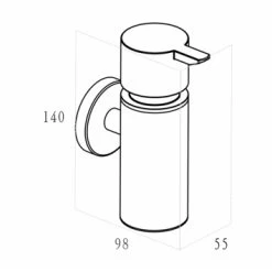 Marho Zeepdispenser Luxor Brons Koper -Badkamer Verkoop 123 1755