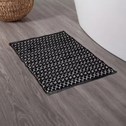 Sealskin Badmat Boho 60x90cm Zwart -Badkamer Verkoop 123 1859