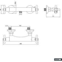 Handson Louise Douchekraan Chroom -Badkamer Verkoop 123 201