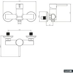 Handson Douchekraan Oscar Chroom 15 Cm -Badkamer Verkoop 123 207