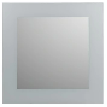 Plieger Spiegel Zandstraalkader Zilver 60x60 Cm 3 Plieger Spiegel Zandstraalkader Zilver 60x60 Cm