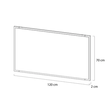 Tiger S-line Frame Spiegel 120x70 Cm Mat Zwart 5 Tiger S-line Frame Spiegel 120x70 Cm Mat Zwart - Afbeelding 3