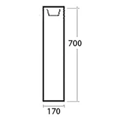 Isifix Atlas Zuil 70cm -Badkamer Verkoop 123 2120