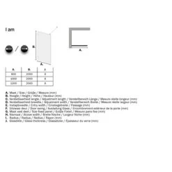 Sealskin Inloopdouche A3 I AM 200x90 Cm RVS 13 Sealskin Inloopdouche A3 I AM 200x90 Cm RVS -Badkamer Verkoop 123 2144