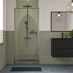 Sealskin Draaideur Voor Nis Contour 90x200 Cm Mat Grijs