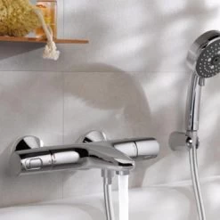 Grohe Thermostatische Badkraan Precision Trend Chroom 15 Cm 10 Grohe Thermostatische Badkraan Precision Trend Chroom 15 Cm -Badkamer Verkoop 123 217