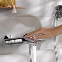 Grohe Thermostatische Badkraan Precision Trend Chroom 15 Cm 11 Grohe Thermostatische Badkraan Precision Trend Chroom 15 Cm -Badkamer Verkoop 123 218