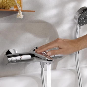 Grohe Thermostatische Badkraan Precision Trend Chroom 15 Cm 7 Grohe Thermostatische Badkraan Precision Trend Chroom 15 Cm - Afbeelding 5