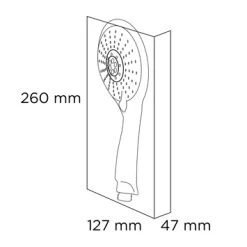 Tiger Handdouche Splash Blanca Ø12,5 Cm 5 Standen -Badkamer Verkoop 123 2225