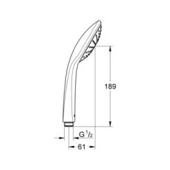 Grohe Handdouche Vitalio Joy Ø11 Cm Chroom 8 Grohe Handdouche Vitalio Joy Ø11 Cm Chroom -Badkamer Verkoop 123 2244
