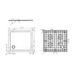 Van Marcke Helion Douchebak In Kunststofcomposiet Wit 100x90 -Badkamer Verkoop 123 2279