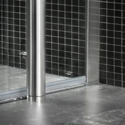 Tiger Boston Vloermontageset Tbv Kwartronde Douchecabine Chroom 100x100 Cm