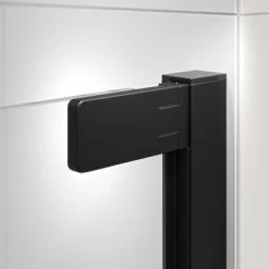 Sealskin Inc. Tweedelige Hoekinstap 100x100x200 Cm, 8 Mm Helder Veiligheidsglas Met Antikalklaag Mat Zwart -Badkamer Verkoop 123 2363