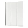 Go By Van Marcke Badwand Malia 3-delig 130 X 140 Cm Helder Chroom -Badkamer Verkoop 123 2393