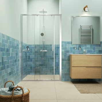 Sealskin Inc. Tweedelige Schuifdeur In Nis 120x200 Cm, 8 Mm Helder Veiligheidsglas Met Antikalklaag Zilver Hoogglans 3 Sealskin Inc. Tweedelige Schuifdeur In Nis 120x200 Cm, 8 Mm Helder Veiligheidsglas Met Antikalklaag Zilver Hoogglans