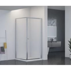 Atlantic Roan Douchewand En -deur 90x90x190cm Chroom -Badkamer Verkoop 123 2435