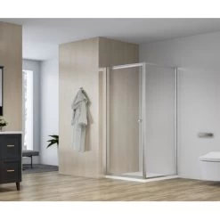 Atlantic Roan Douchewand En -deur 90x90x190cm Chroom -Badkamer Verkoop 123 2436