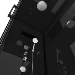 Aurlane Douchecabine Met Schuifdeur Black Mirror 2 Rechthoek Zwart 80x110 Cm 9 Aurlane Douchecabine Met Schuifdeur Black Mirror 2 Rechthoek Zwart 80x110 Cm -Badkamer Verkoop 123 2443