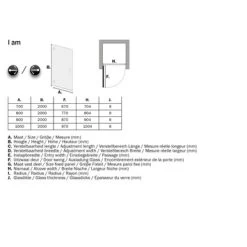 Sealskin Swingdeur Voor Nis I AM 200x90 Cm RVS 13 Sealskin Swingdeur Voor Nis I AM 200x90 Cm RVS -Badkamer Verkoop 123 2516