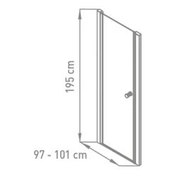 Van Marcke Hoover Douchewand Draaideur 100x195 5 Van Marcke Hoover Douchewand Draaideur 100x195 -Badkamer Verkoop 123 2518