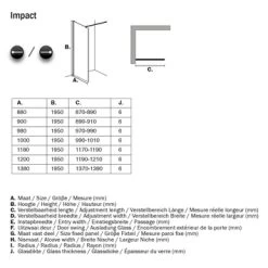 Sealskin Inloopdouche Impact A3 138x195 Cm Chroom -Badkamer Verkoop 123 2590