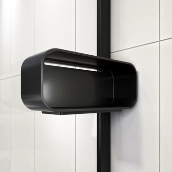 Sealskin Inc. Inloopdouche Type A1 140x30x200 Cm Met Douchemand, 8 Mm Helder Veiligheidsglas Met Antikalklaag Mat Zwart 6 Sealskin Inc. Inloopdouche Type A1 140x30x200 Cm Met Douchemand, 8 Mm Helder Veiligheidsglas Met Antikalklaag Mat Zwart - Afbeelding 4