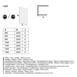 Sealskin Inloopdouche I AM A3 100x200 Cm Zwart 13 Sealskin Inloopdouche I AM A3 100x200 Cm Zwart -Badkamer Verkoop 123 2615