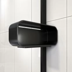 Sealskin Inc. Inloopdouche Type A1 120x30x200 Cm Met Douchemand, 8 Mm Helder Veiligheidsglas Met Antikalklaag Mat Zwart -Badkamer Verkoop 123 2629