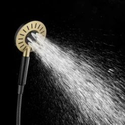 Tiger Regendoucheset Akcent Zwart/messing Incl Kraan En Handdouche Met 3 Straalstanden 15 Tiger Regendoucheset Akcent Zwart/messing Incl Kraan En Handdouche Met 3 Straalstanden -Badkamer Verkoop 123 2652