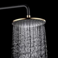 Tiger Regendoucheset Akcent Zwart/messing Incl Kraan En Handdouche Met 3 Straalstanden 16 Tiger Regendoucheset Akcent Zwart/messing Incl Kraan En Handdouche Met 3 Straalstanden -Badkamer Verkoop 123 2653