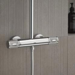 Grohe Douchesysteem Vitalio Joy 260 Cooltouch Met Thermostaatkraan Quickfix Chroom 21 Grohe Douchesysteem Vitalio Joy 260 Cooltouch Met Thermostaatkraan Quickfix Chroom -Badkamer Verkoop 123 2766