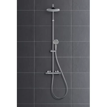 Hansgrohe Douchesysteem Vernis Blend 200 Met Thermostaatkraan Mat Zwart 6 Hansgrohe Douchesysteem Vernis Blend 200 Met Thermostaatkraan Mat Zwart - Afbeelding 4