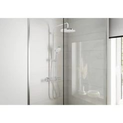 Hansgrohe Douchesysteem Vernis Blend 200 Met Thermostaatkraan Chroom -Badkamer Verkoop 123 2858